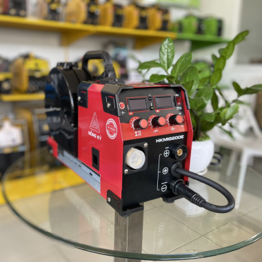Máy hàn MIG cuộn 5kg HỒNG KÝ - HK-MIG200E (hàn mig có khí và không cần khí) và hàn que, bảo hành 18 tháng