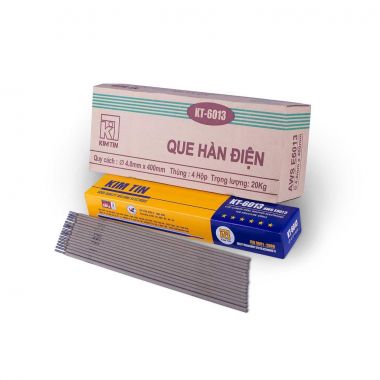 Que hàn sắt Kim Tín KT6013 D4.0 20kg/thùng (giá có VAT)
