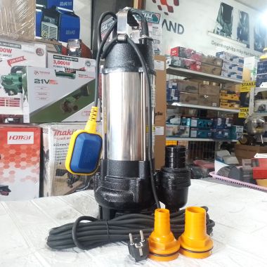 Máy bơm chìm nước sạch 1800W (2.4HP) 220V KINGPUMP - KP-V1800 (100% dây đồng) vỏ bằng Inox, ống 60mm, lưu lượng 425L/min