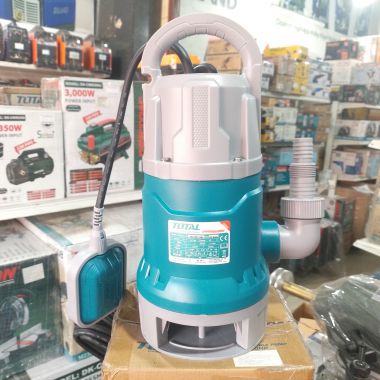 Máy bơm chìm nước thải 750W (1HP) 220V TOTAL - TWP87506 (100% dây đồng) vỏ bằng nhựa, ống 49mm, lưu lượng 216L/min